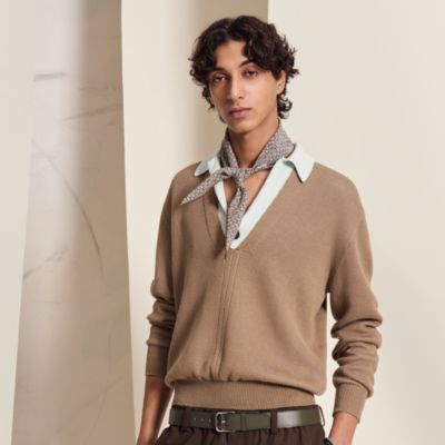 Miles H Cut cap - Brown | Hermès Sweden